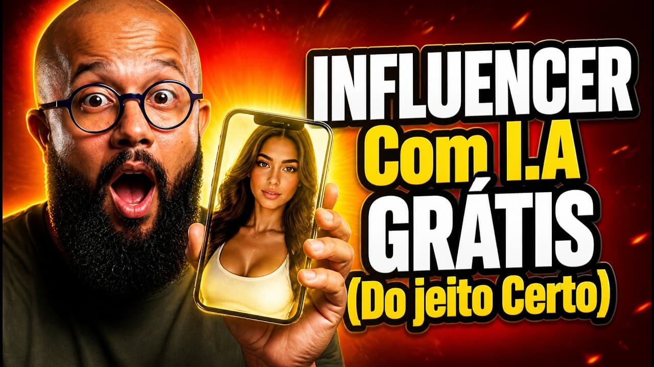 Como Criar Vídeos com IA Grátis e Ter Seu Próprio Influencer Consistente